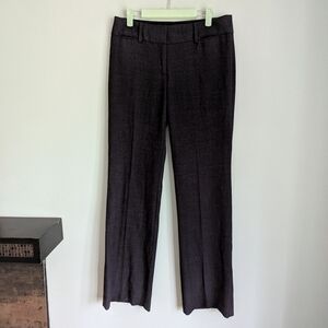 Ann Taylor LOFT Women's 2 Julie Trousers Blue Tweed Dress Pants Bootcut 202